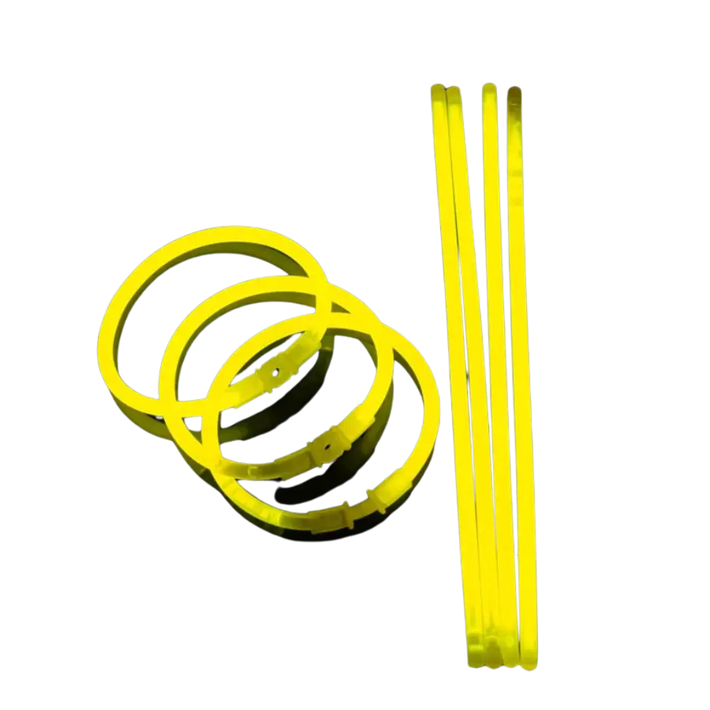 Gelbes Fluo-Armband (100 Stück)