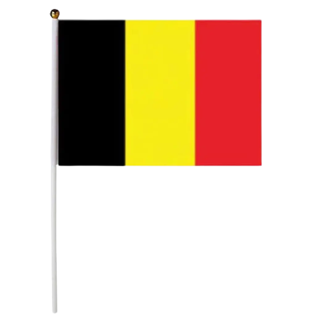 Belgien Flagge 30x45cm mit Stock