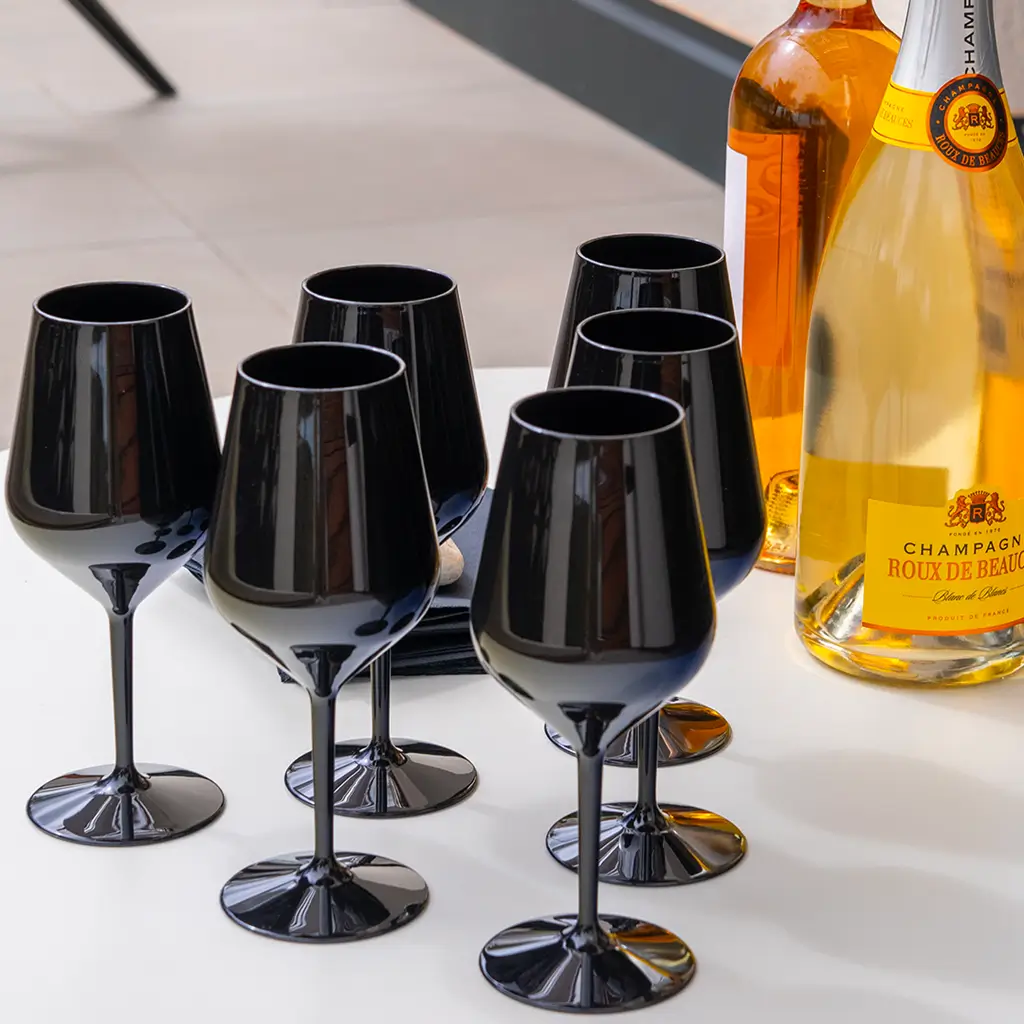 Weinglas WINE COCKTAIL schwarz 47cl (Tritan)