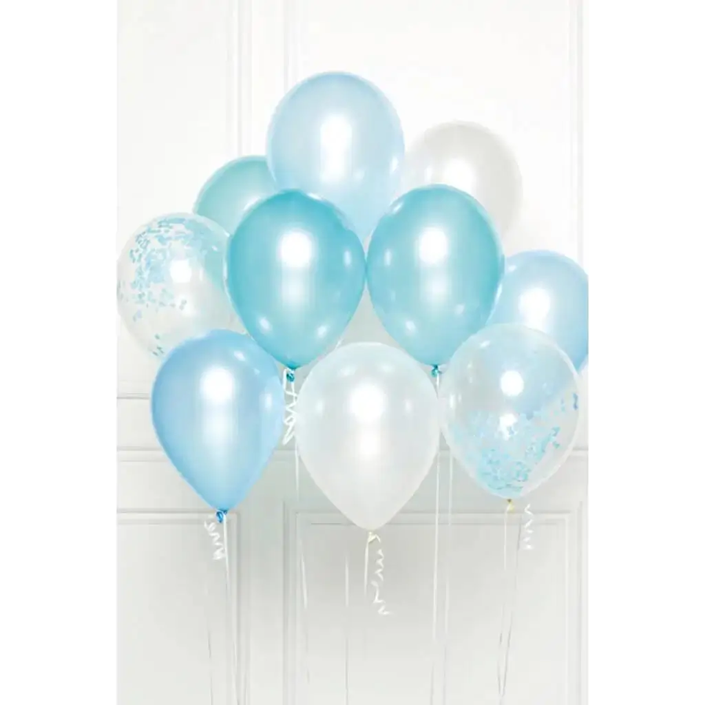 Blumenstrauß von 10 Blau Thema Ballons