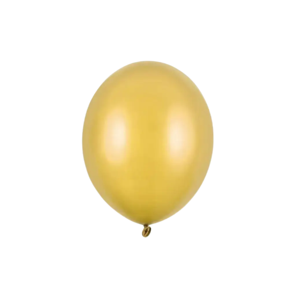 10er-Set Luftballons Gold-Metallic