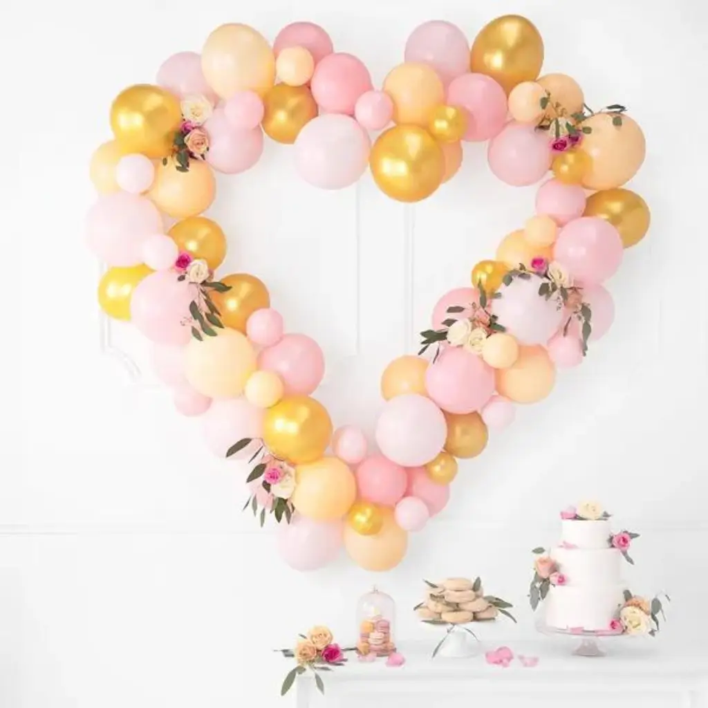 10er-Set Luftballons Gold-Metallic