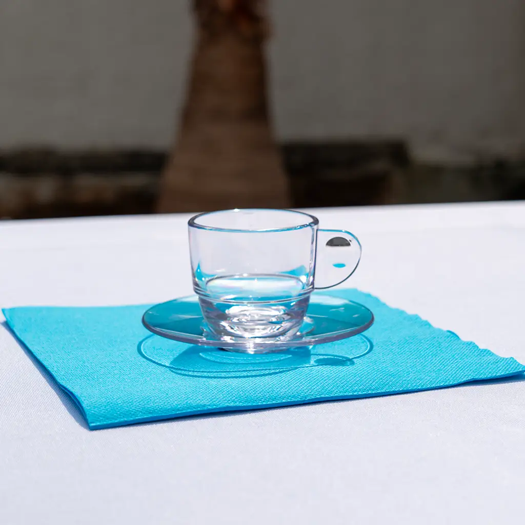 Transparente Kaffeetasse 8cl - 6er-Set