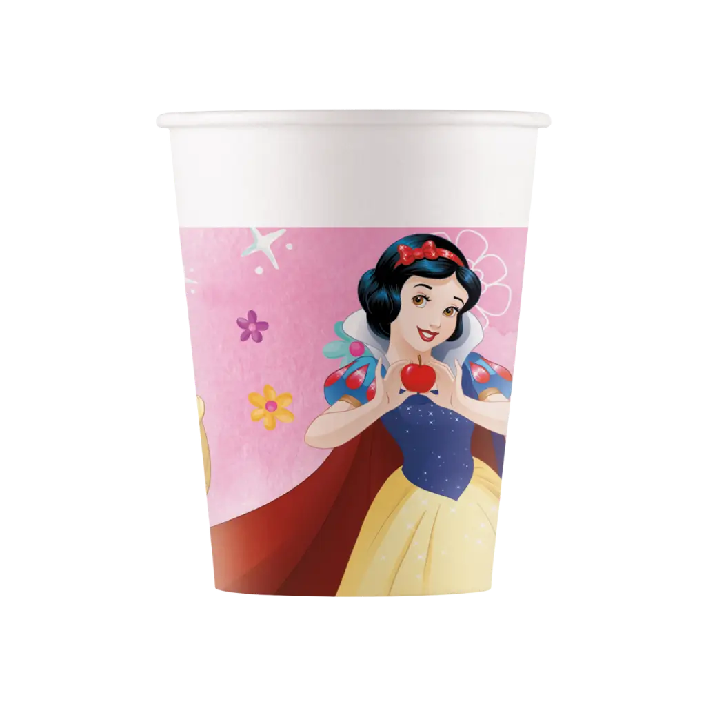 Disney Princesses Pappbecher - 25cl - Satz von 8