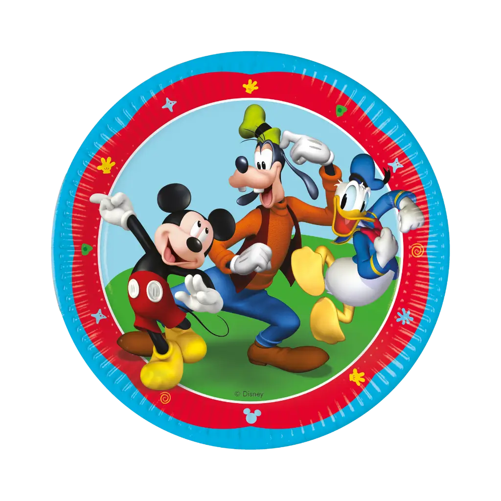 Pappteller Mickey ø23cm - 8er-Set