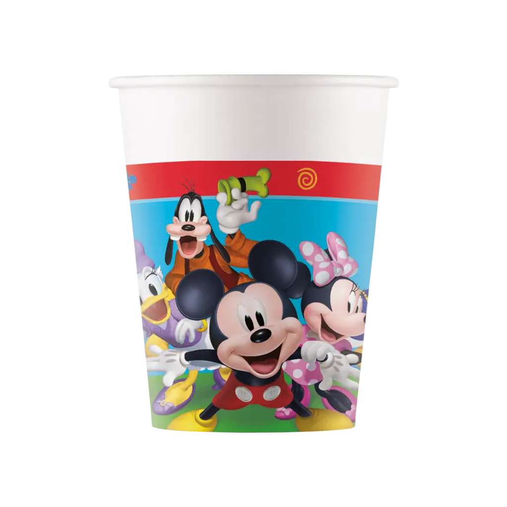 Pappbecher Mickey - 25cl - Satz von 8