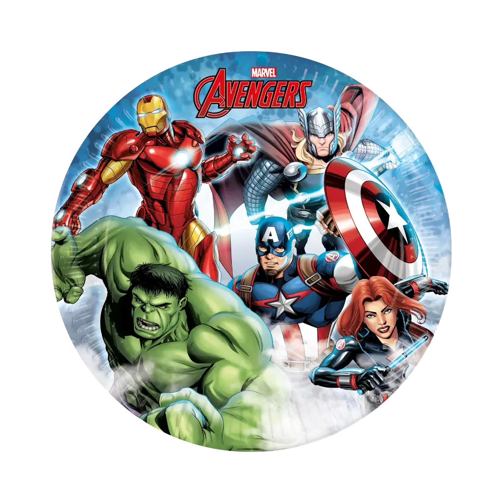 Pappteller Avengers ø23cm - 8er-Set