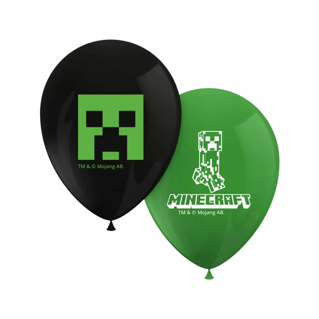 Minecraft Ballon - 8er-Set